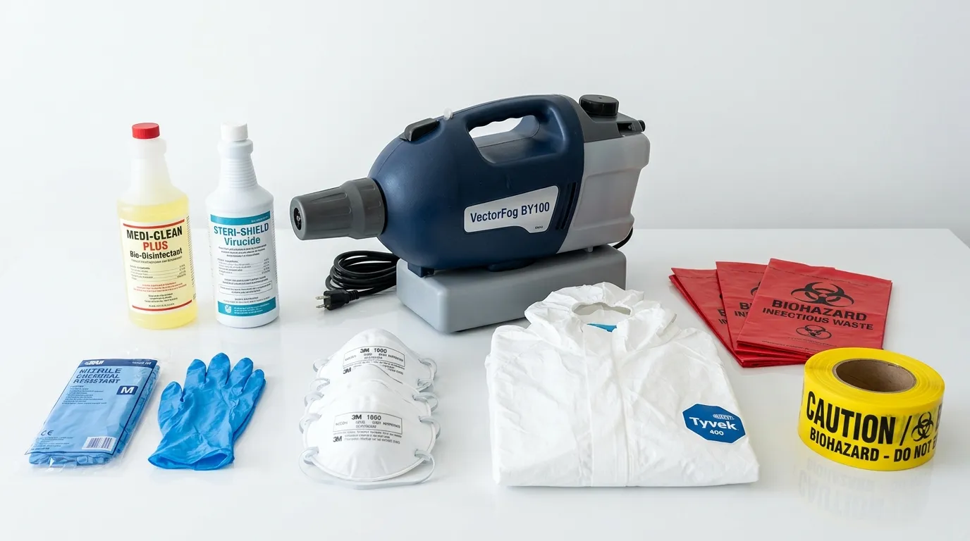 Professional biohazard remediation crew working in Laurence Harbor